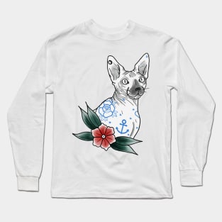 Tattoo cat Long Sleeve T-Shirt